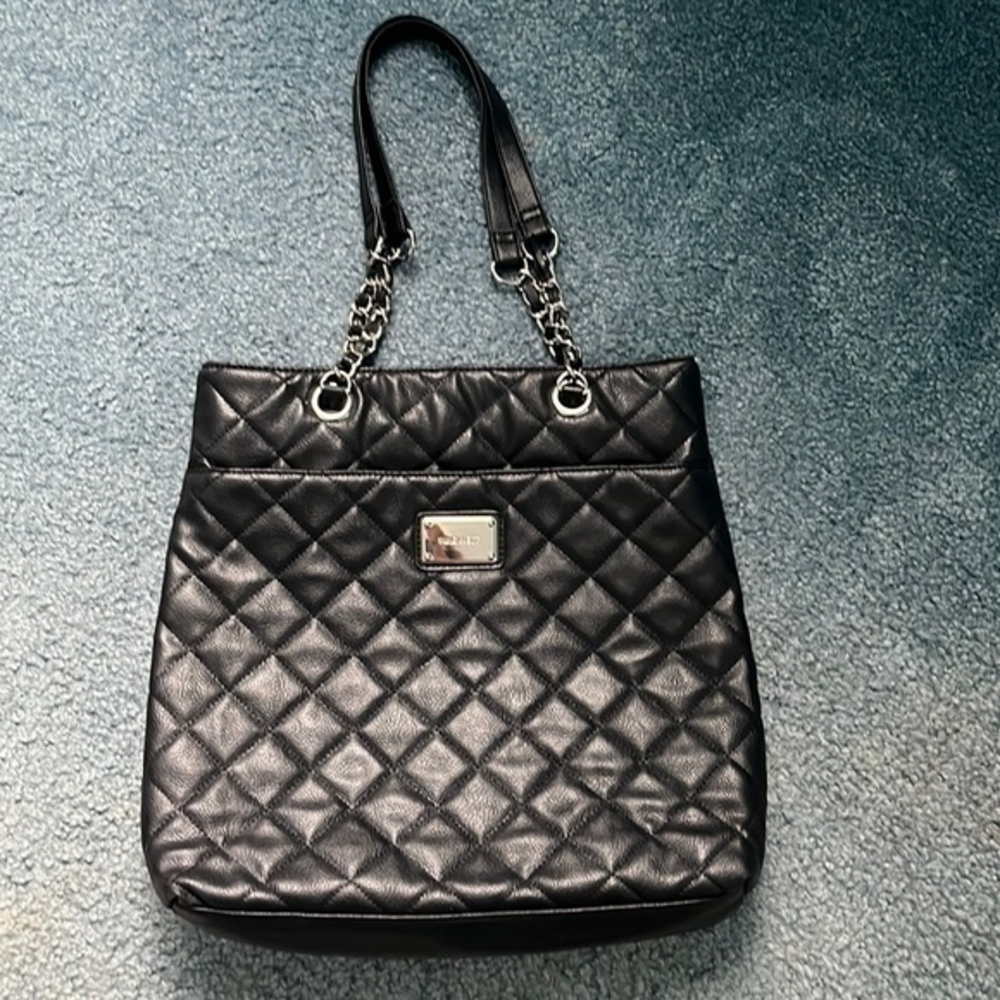 Nine West‎ Black Quilted Tote